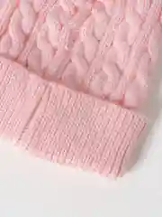 Конфетный шапка, детская, вязаная, зимняя, унисекс