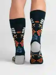 Черный носки мужские, высокие, цветные, с принтом, хлопковые