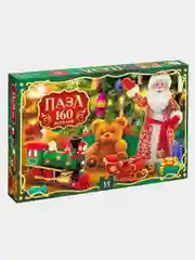 Зеленый пазл с животными 160 деталей