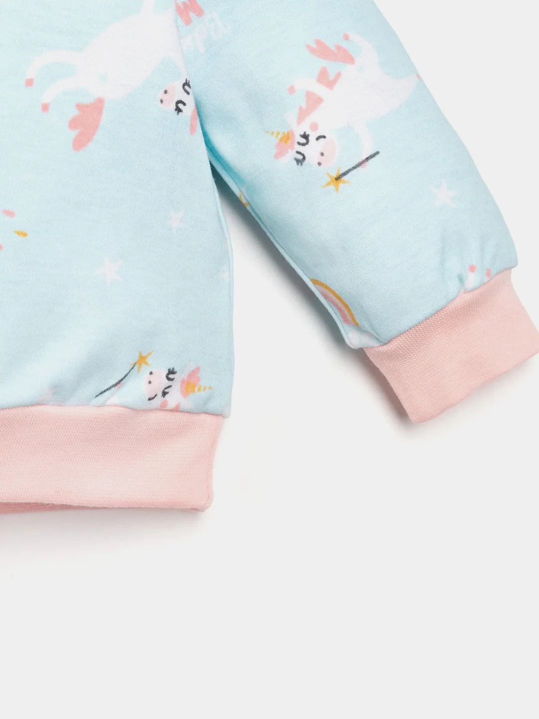 Голубой комплект для новорожденных Крошка Я  "Unicorn"