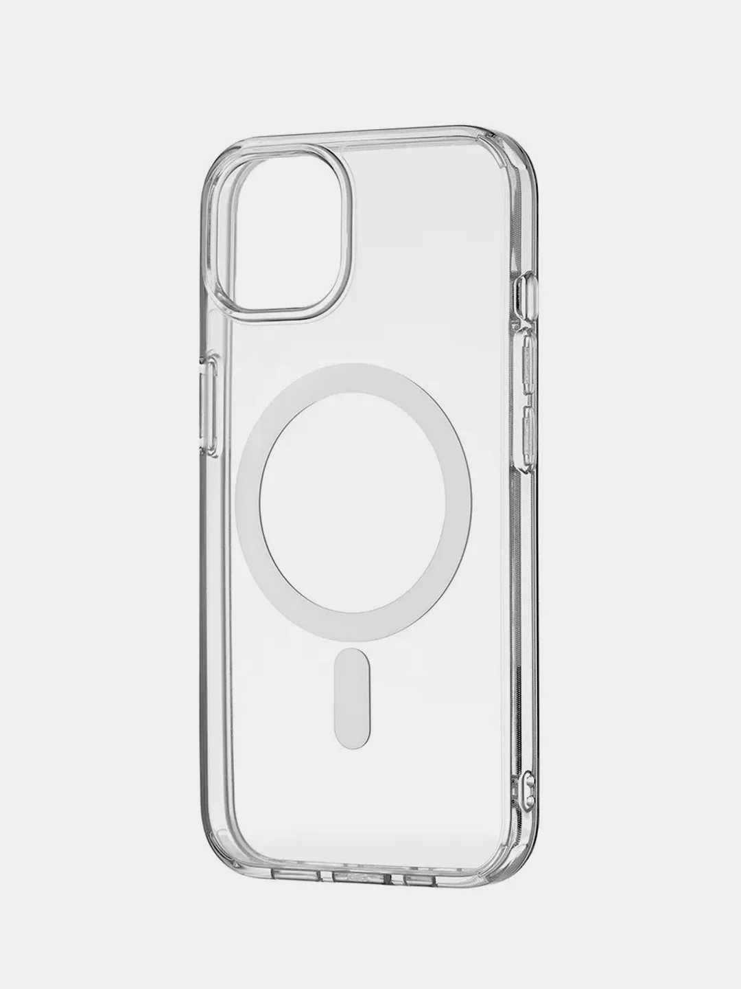 Чехол MagSafe iPhone 7/8/SE/XR/11/12/13/14/Pro/Max/mini, прозрачный, силикон, айфон, магсейф