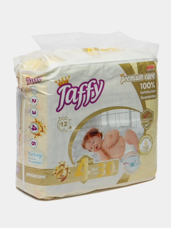 Подгузники Taffy Premium, 7-18 кг, 30 штук
