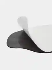 Черный напяточники из экокожи