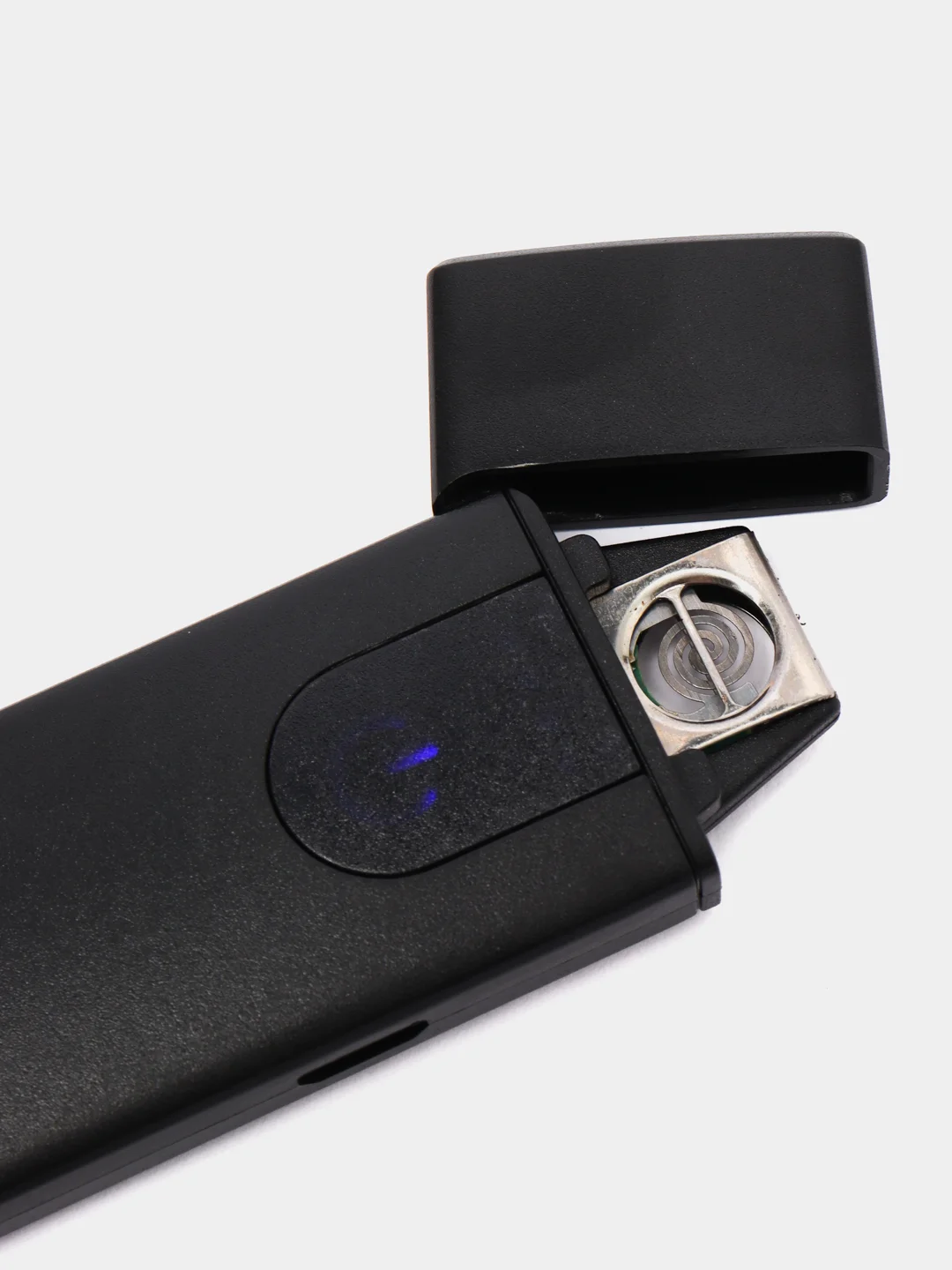 Черный электронная зажигалка с кабелем micro USB, с сенсорной кнопкой