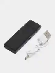 Черный электронная зажигалка с кабелем micro USB, с сенсорной кнопкой