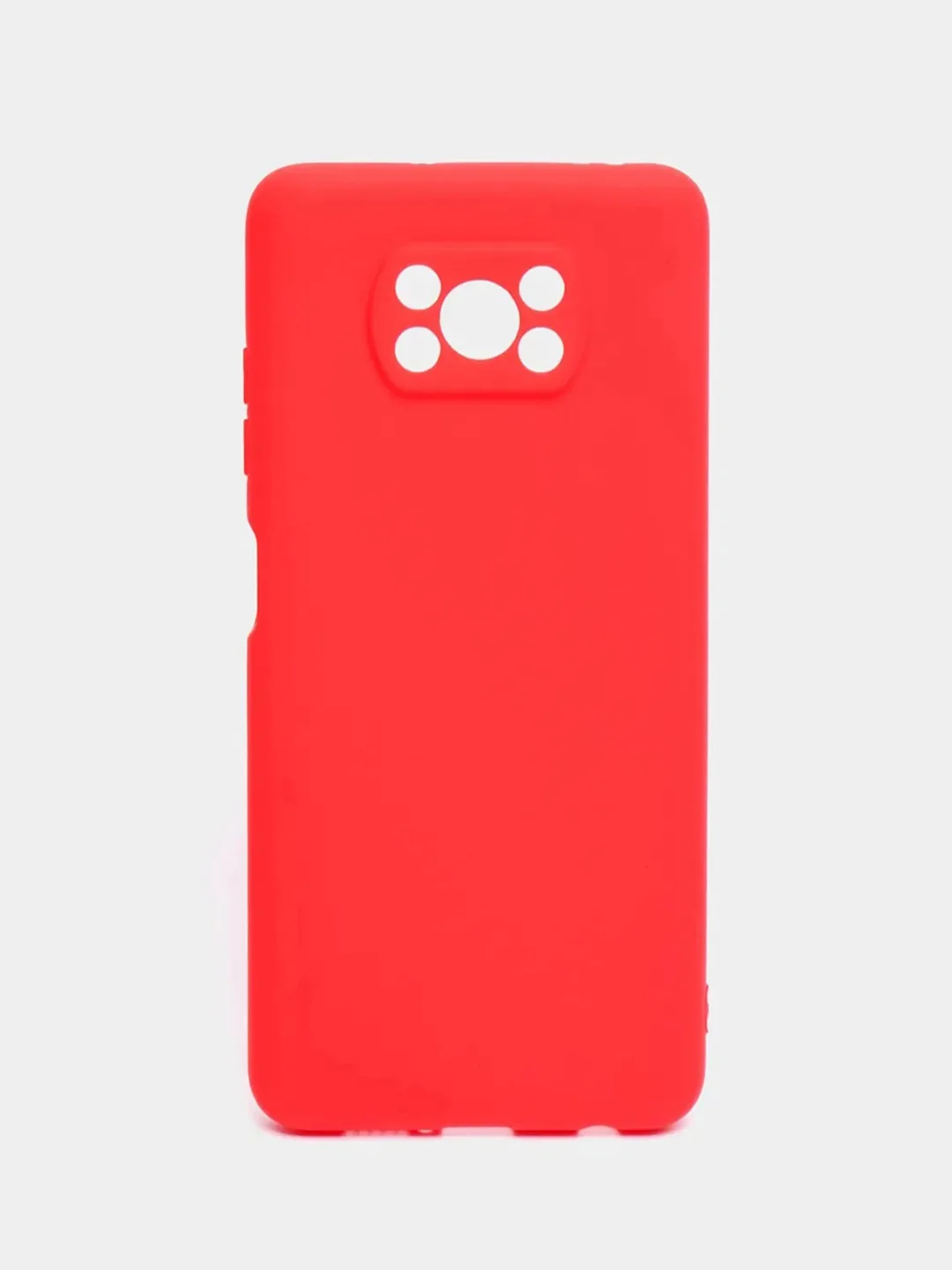 Красный чехол Xiaomi Poco X3 NFC / Poco X3 Pro, силиконовый