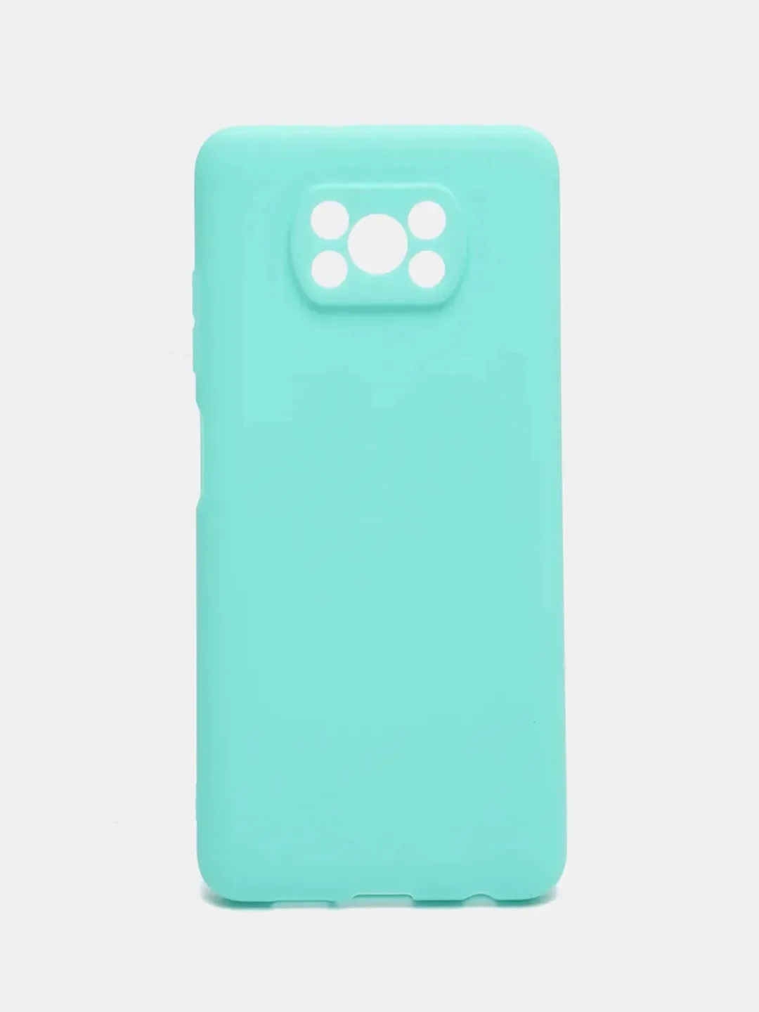 Бирюзовый чехол Xiaomi Poco X3 NFC / Poco X3 Pro, силиконовый