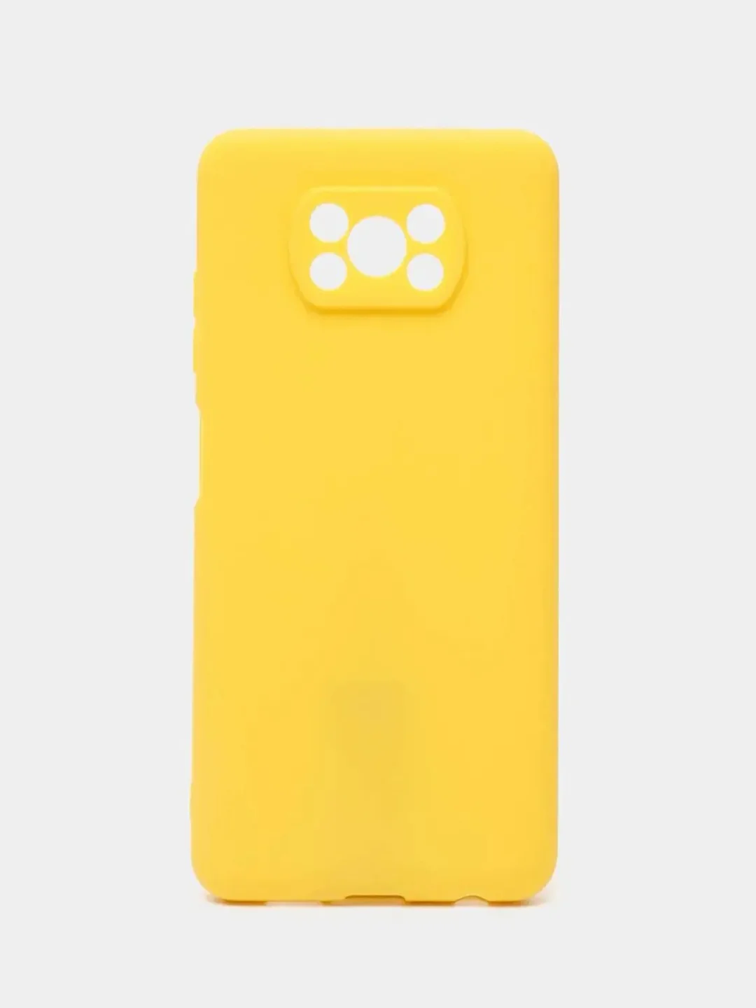 Желтый чехол Xiaomi Poco X3 NFC / Poco X3 Pro, силиконовый