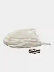 Белый шнурки для обуви, эластичные, с фиксаторами