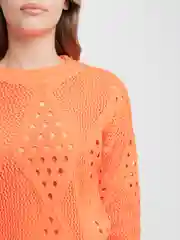 Оранжевый женский вязаный джемпер