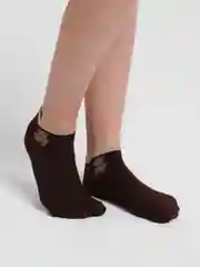 Шоколадный носки женские, короткие