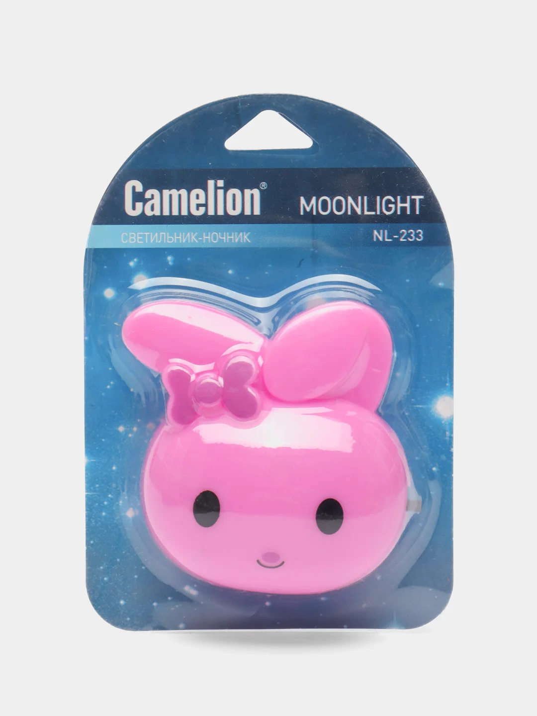 Розовый ночник-светильник детский, светодиодный Camelion