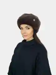 Берет женский мутон