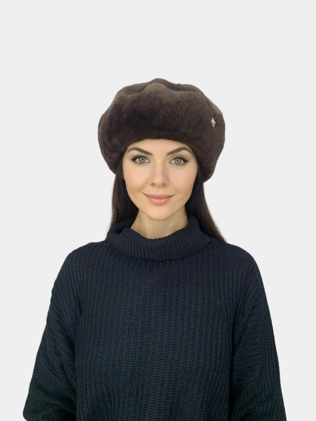 Берет женский мутон