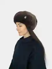 Берет женский мутон