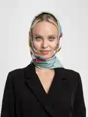 Мятный платок женский