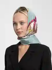 Мятный платок женский