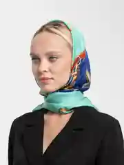 Бирюзовый платок женский
