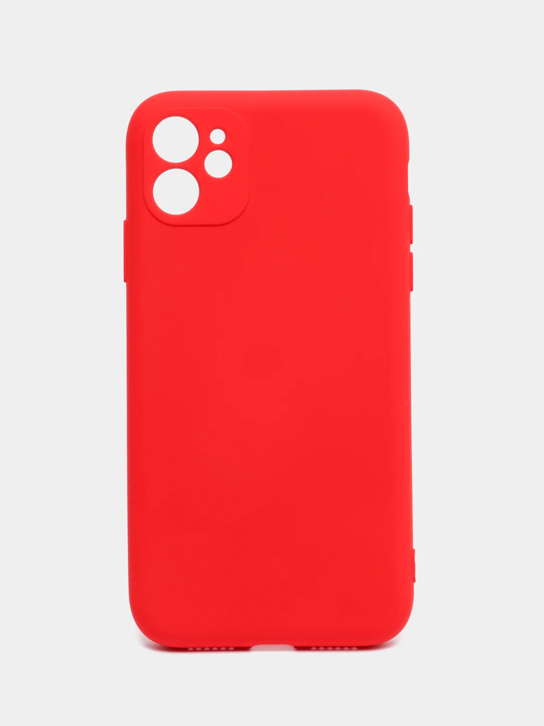 Красный чехол iPhone 11 13 12 Pro Mini силиконовый ( Айфон Про Мини )