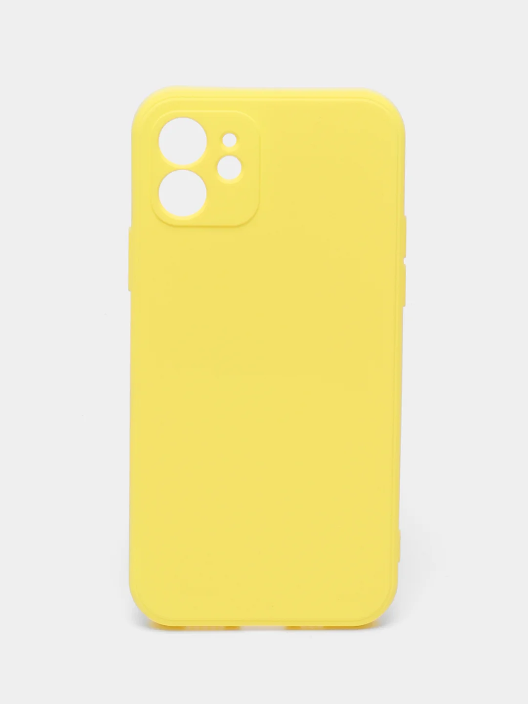 Желтый чехол iPhone 11 13 12 Pro Mini силиконовый ( Айфон Про Мини )