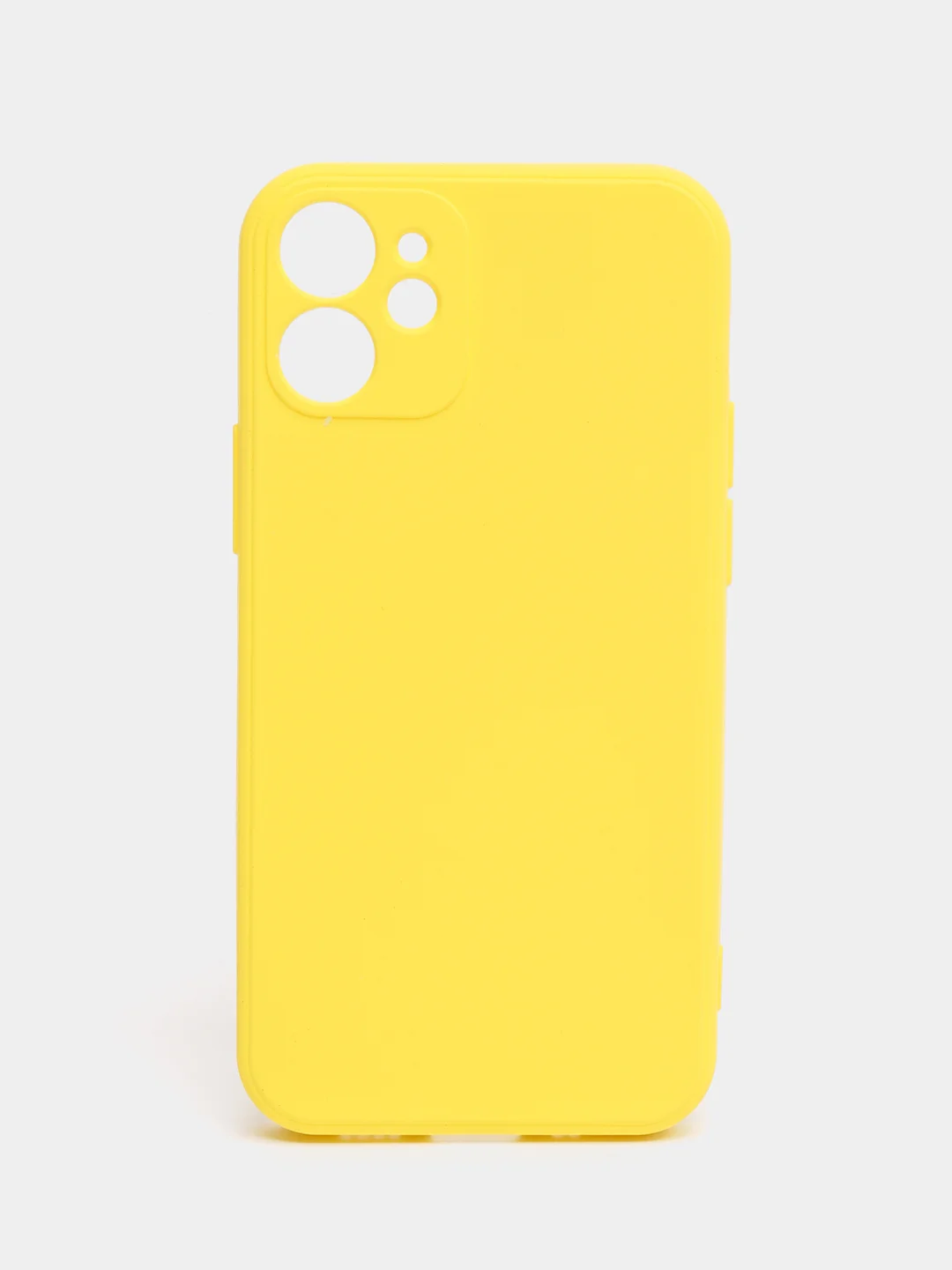 Желтый чехол iPhone 11 13 12 Pro Mini силиконовый ( Айфон Про Мини )