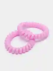 Кораллово-розовый резинки для волос, силиконовые, 2 штуки