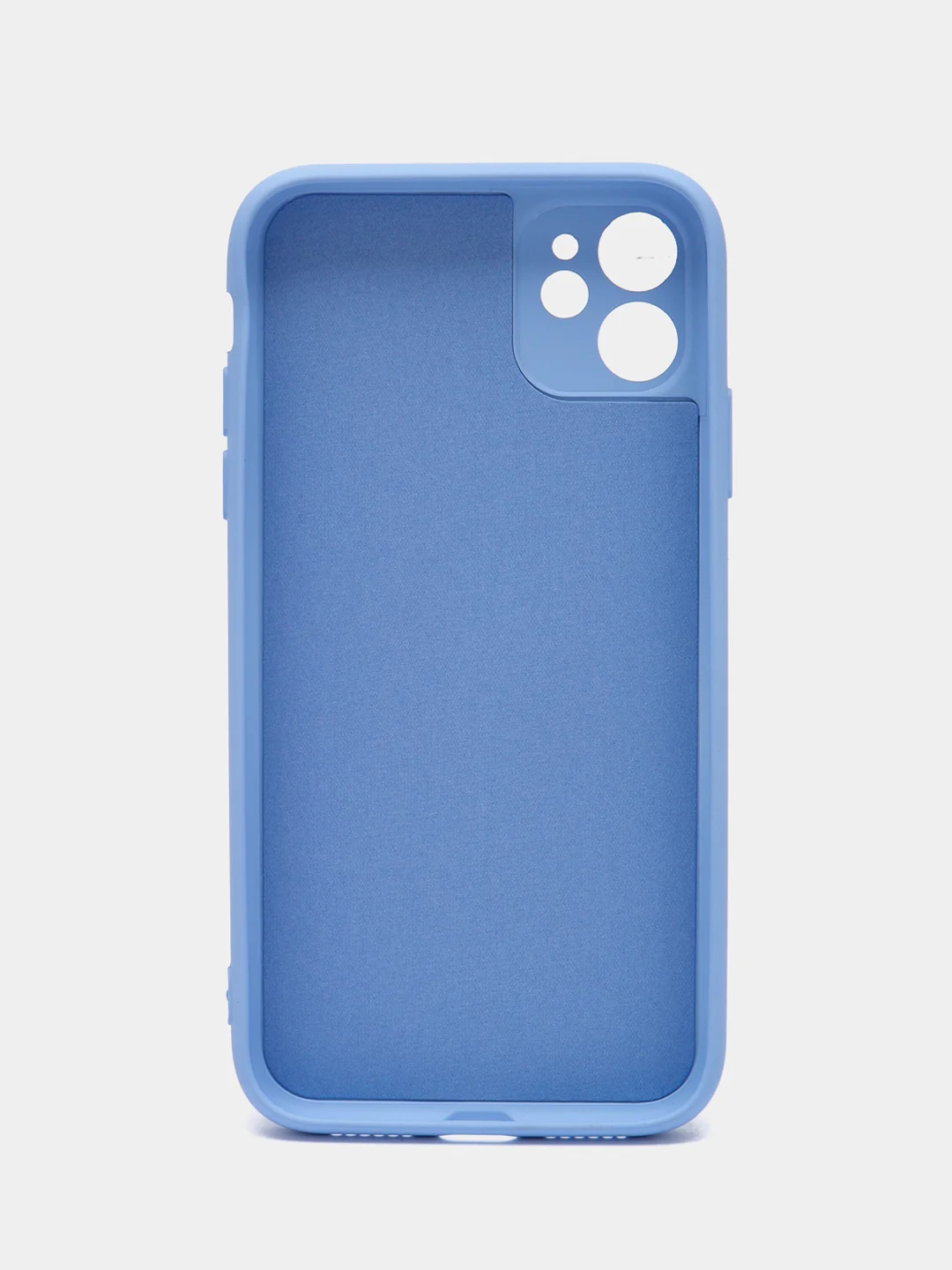 Голубой чехол iPhone 11 13 12 Pro Mini силиконовый ( Айфон Про Мини )