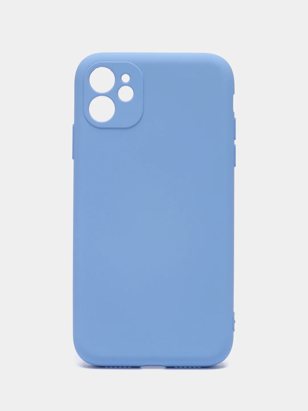 Голубой чехол iPhone 11 13 12 Pro Mini силиконовый ( Айфон Про Мини )