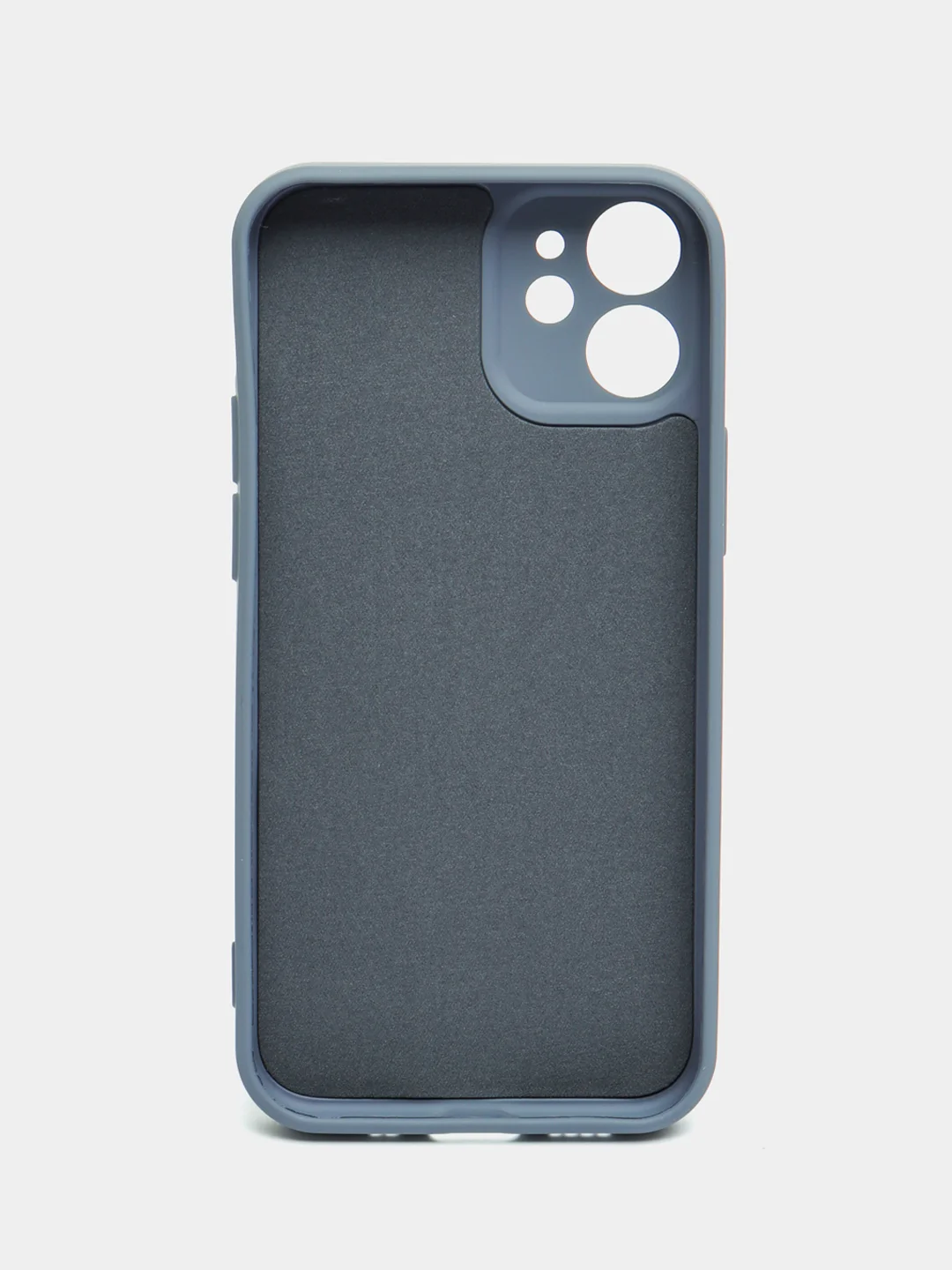 Серый чехол iPhone 11 13 12 Pro Mini силиконовый ( Айфон Про Мини )