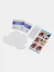 Белый напяточники из экокожи
