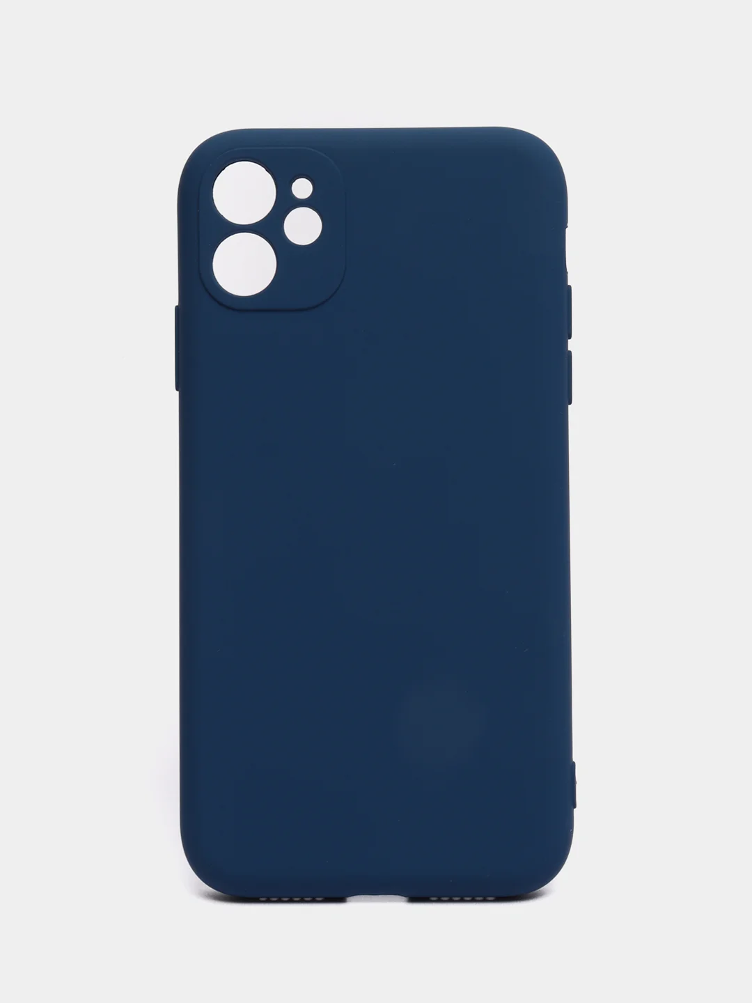 Темно-синий чехол iPhone 11 13 12 Pro Mini силиконовый ( Айфон Про Мини )