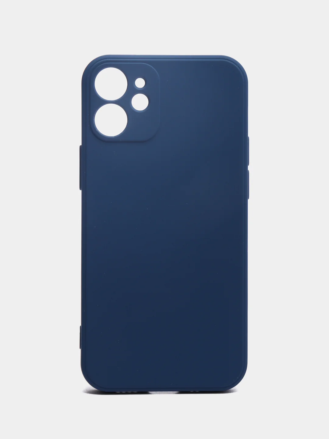 Темно-синий чехол iPhone 11 13 12 Pro Mini силиконовый ( Айфон Про Мини )