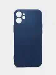 Темно-синий чехол iPhone 11 13 12 Pro Mini силиконовый ( Айфон Про Мини )