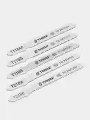 Набор пилок для лобзика ТУНДРА, HSS, по металлу, 50/75 х 0.8 - 1.2 - 2 мм, 5 штук