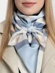 Голубой платок женский