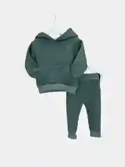 Зелёный хаки спортивный детский флисовый костюм