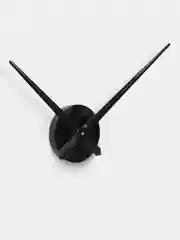 Черный часы настенные без цифр 3D "Simple" бесшумный механизм со стрелками