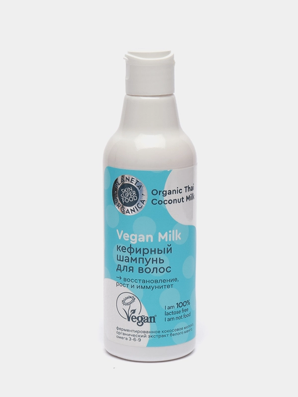 Шампунь для волос Planeta Organica Vegan Milk "Кефирный", 250 мл