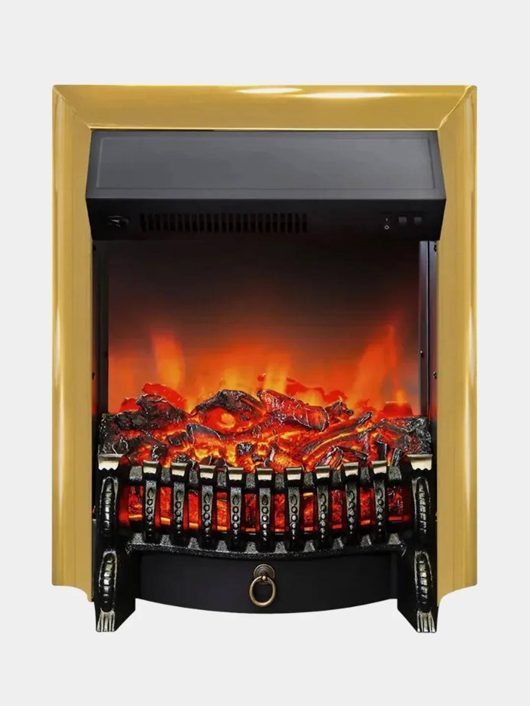 Очаг электрокамина RealFlame Fobos Lux, золотой, с обогревателем