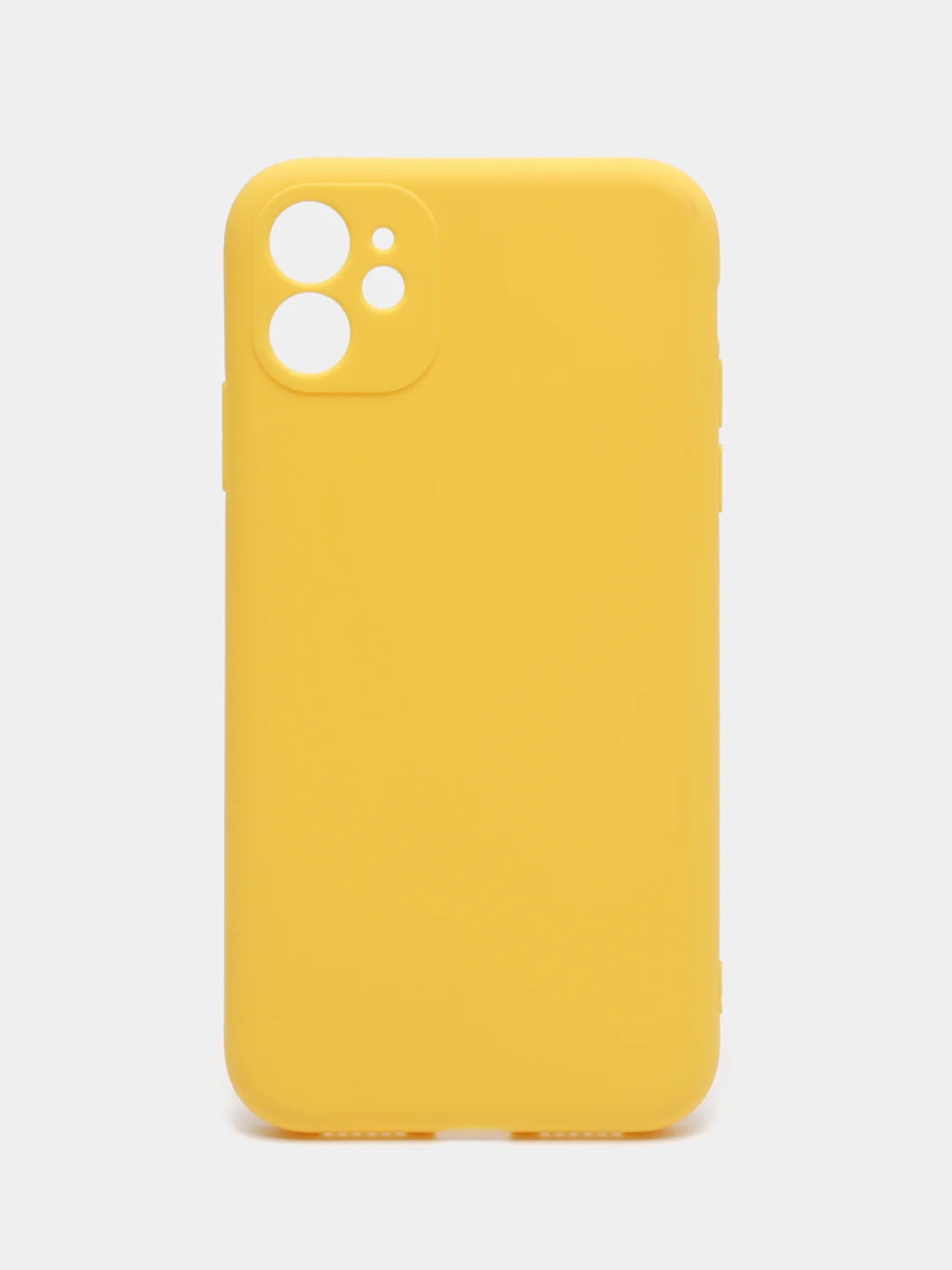 Желтый чехол iPhone 11 14 13 12 Pro Mini Plus XR 7 8 SE 2020 силиконовый (Айфон ХР Про Мини Плюс)