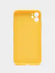 Желтый чехол iPhone 11 14 13 12 Pro Mini Plus XR 7 8 SE 2020 силиконовый (Айфон ХР Про Мини Плюс)