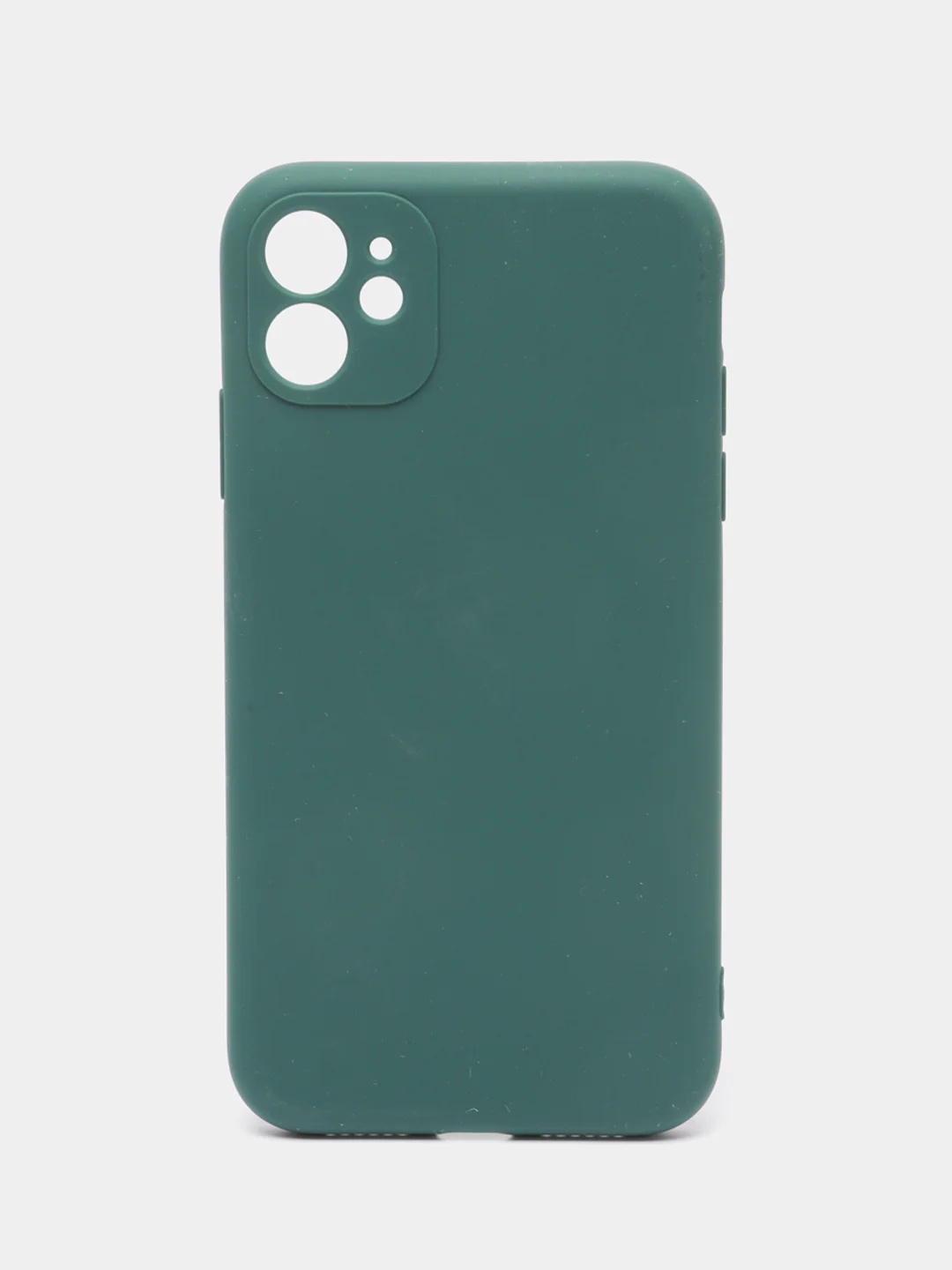 Зеленый чехол iPhone 11 14 13 12 Pro Mini Plus XR 7 8 SE 2020 силиконовый (Айфон ХР Про Мини Плюс)