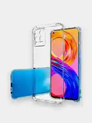 Белый чехол для Realme 8 / 8 Pro, силиконовый
