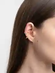 Набор из сережек и каффов
