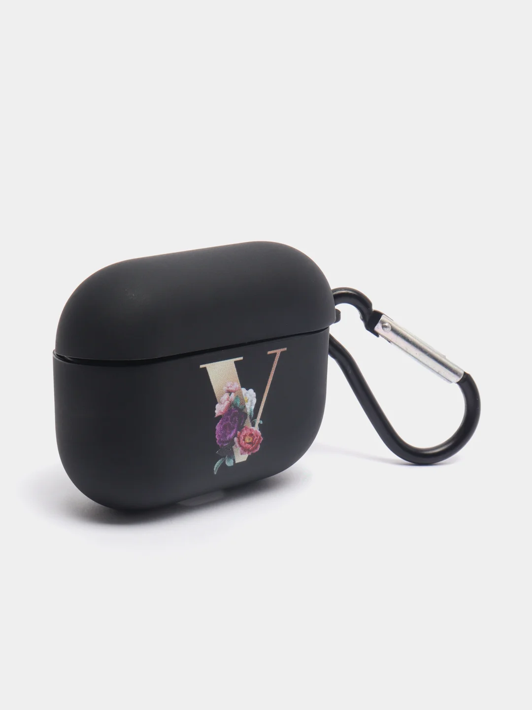 Светло-коричневый чехол для наушников Apple Airpods 1 / 2 / 3 / Pro силиконовый с карабином