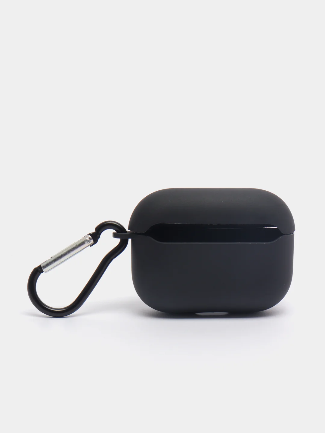 Светло-коричневый чехол для наушников Apple Airpods 1 / 2 / 3 / Pro силиконовый с карабином