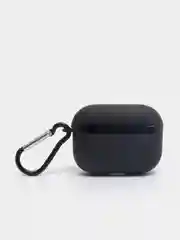 Светло-коричневый чехол для наушников Apple Airpods 1 / 2 / 3 / Pro силиконовый с карабином