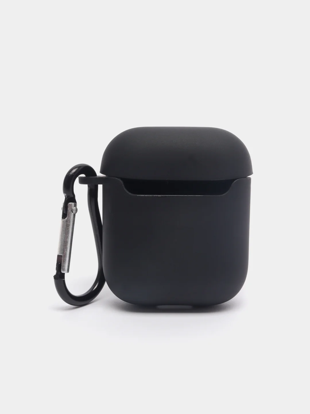 Бежевый меланж чехол для наушников Apple Airpods 1 / 2 / 3 / Pro силиконовый с карабином