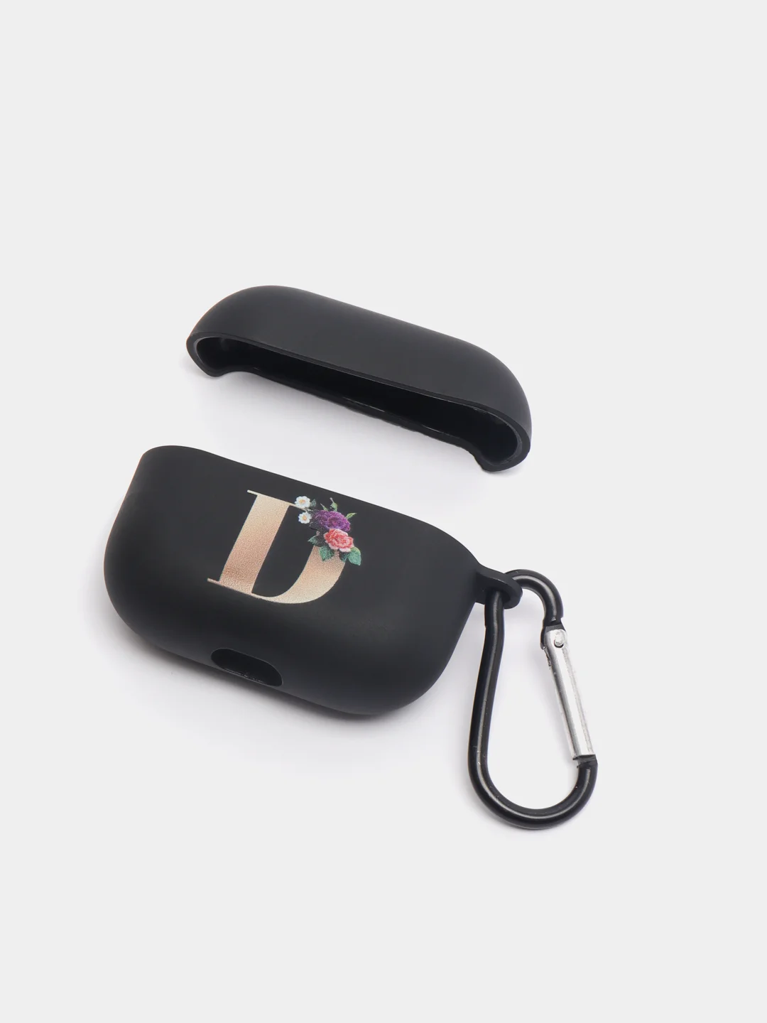 Прозрачный чехол для наушников Apple Airpods 1 / 2 / 3 / Pro силиконовый с карабином
