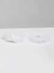 Белый резинки для волос с рюшей, 2 штуки